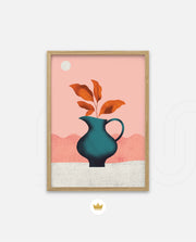 Modern Vase Leaves
