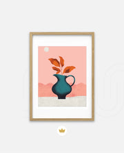 Modern Vase Leaves