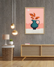 Modern Vase Leaves