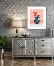 Modern Vase Leaves