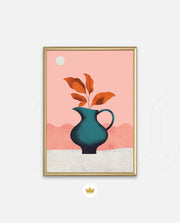 Modern Vase Leaves