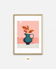 Modern Vase Leaves