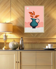 Modern Vase Leaves