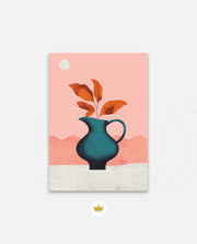 Modern Vase Leaves