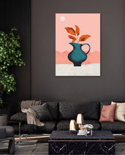 Modern Vase Leaves