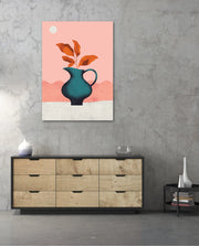 Modern Vase Leaves