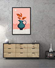 Modern Vase Leaves