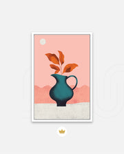 Modern Vase Leaves