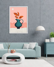 Modern Vase Leaves
