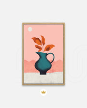 Modern Vase Leaves