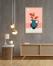 Modern Vase Leaves