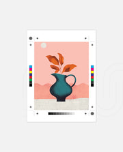 Modern Vase Leaves