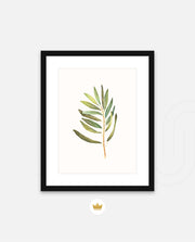 Watercolor Olive Leaf