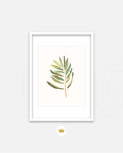 Watercolor Olive Leaf