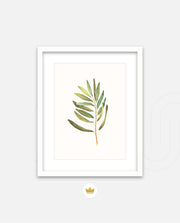 Watercolor Olive Leaf