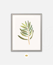Watercolor Olive Leaf