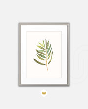 Watercolor Olive Leaf