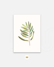 Watercolor Olive Leaf