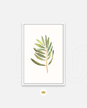 Watercolor Olive Leaf