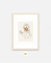 Floral Face Line