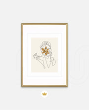 Floral Face Line