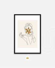 Floral Face Line