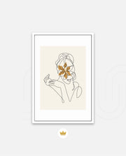 Floral Face Line