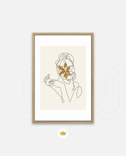 Floral Face Line