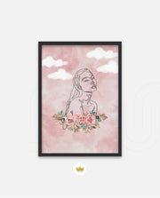 Floral Sky Face