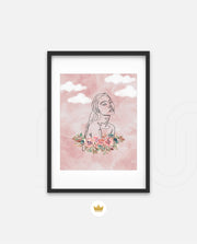 Floral Sky Face