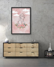 Floral Sky Face