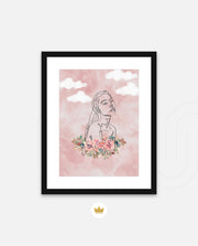 Floral Sky Face
