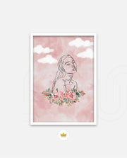 Floral Sky Face
