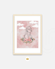 Floral Sky Face