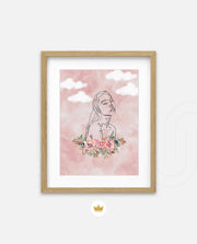 Floral Sky Face