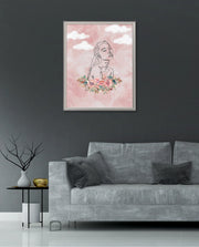 Floral Sky Face