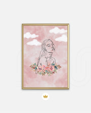Floral Sky Face