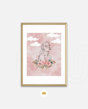 Floral Sky Face