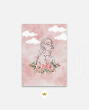 Floral Sky Face