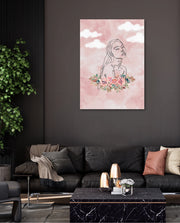 Floral Sky Face
