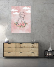 Floral Sky Face