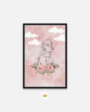 Floral Sky Face