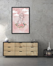 Floral Sky Face