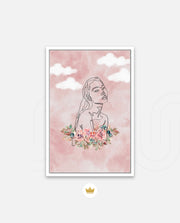 Floral Sky Face