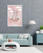 Floral Sky Face