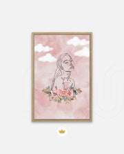 Floral Sky Face