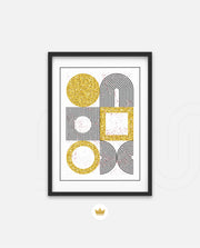 Gold Geometric Art