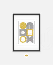 Gold Geometric Art