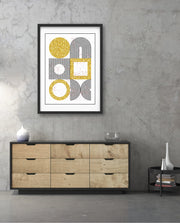 Gold Geometric Art