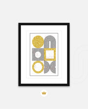 Gold Geometric Art